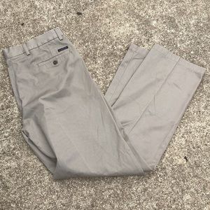 Nwot DOCKERS Tan/Khaki Straight Fit Flat Front Pants. Size 36x32.